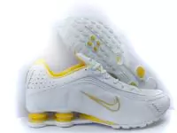 nike shox promos r4 -or-blanc-or